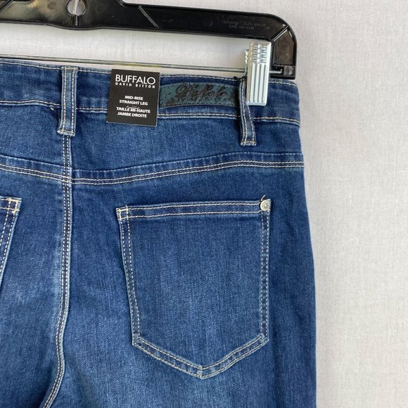 BUFFALO DAVID BITTON Mid Rise Straight Leg Jeans N - Picture 6 of 9